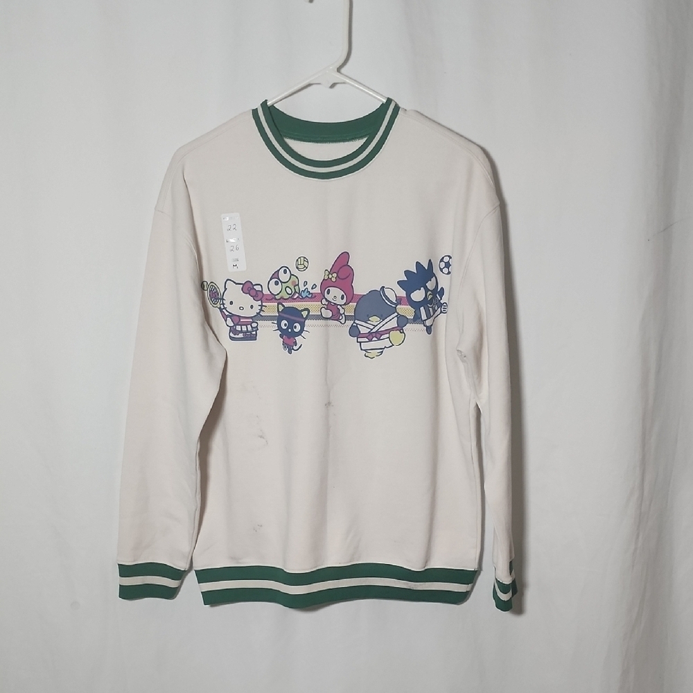 Sanrio Cream Sweater with Green Accents